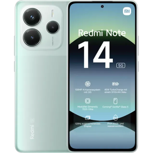 XIAOMI Redmi Note 14 5G Coral Green