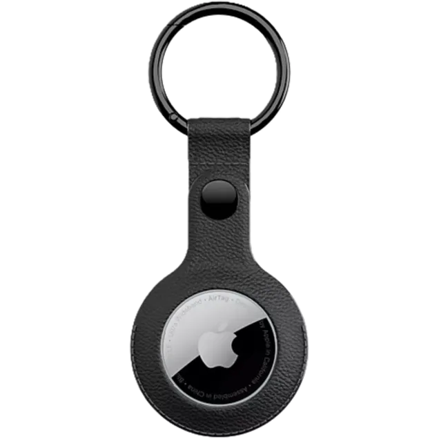 agood AirTag Schlüsselanhänger Schwarz