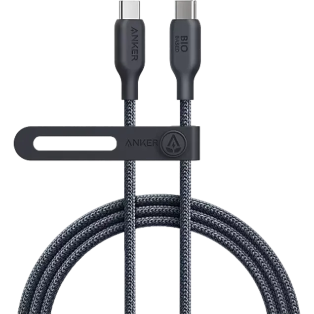 Anker Bio-Based USB-C auf USB-C Kabel 180 cm Schwarz