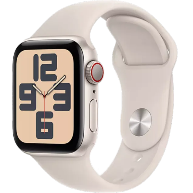 Apple Watch SE (2023) Aluminium Sportarmband Polarstern/Polarstern S/M