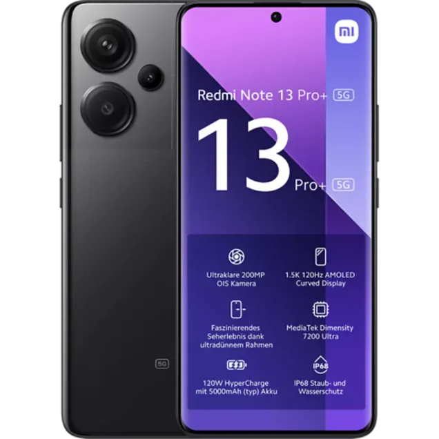 XIAOMI Redmi Note 13 Pro+ 5G Midnight Black