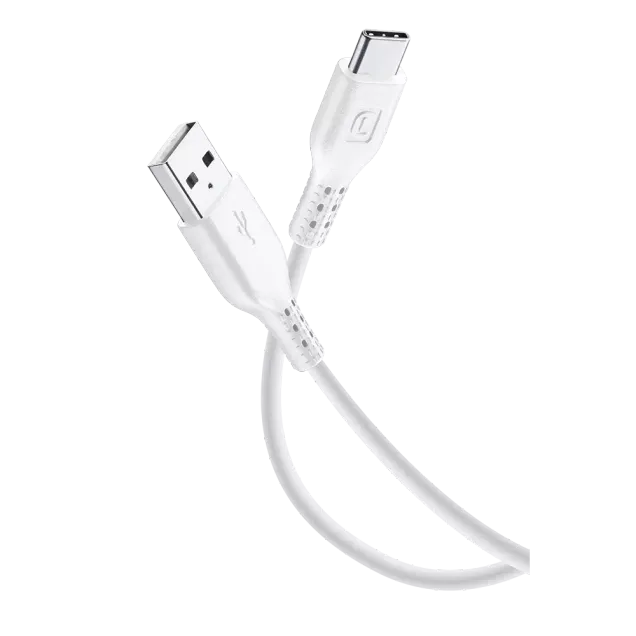 Cellularline Power Data Cable 1,2 m USB-A/ Typ-C Weiß