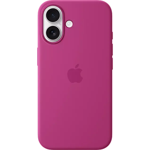 Apple Silikon Case iPhone 16 Fuchsia