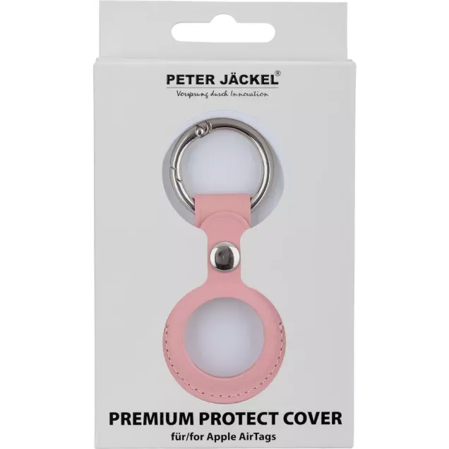 Peter Jäckel Protect Cover AirTag Leather Rosa