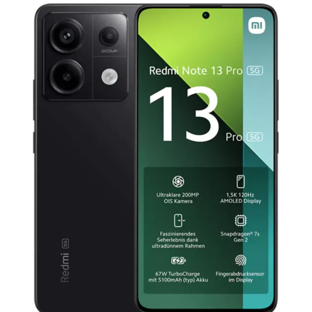 XIAOMI Redmi Note 13 Pro 5G Midnight Black