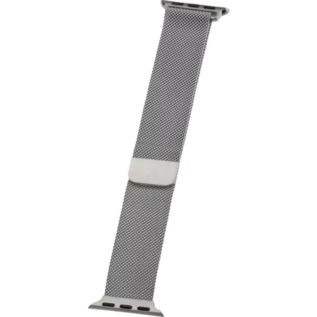 Peter Jäckel WATCH BAND Apple Watch 41/40mm (Series 4 - 9)/ 38mm (Series 1 - 3) Milanaise Silber