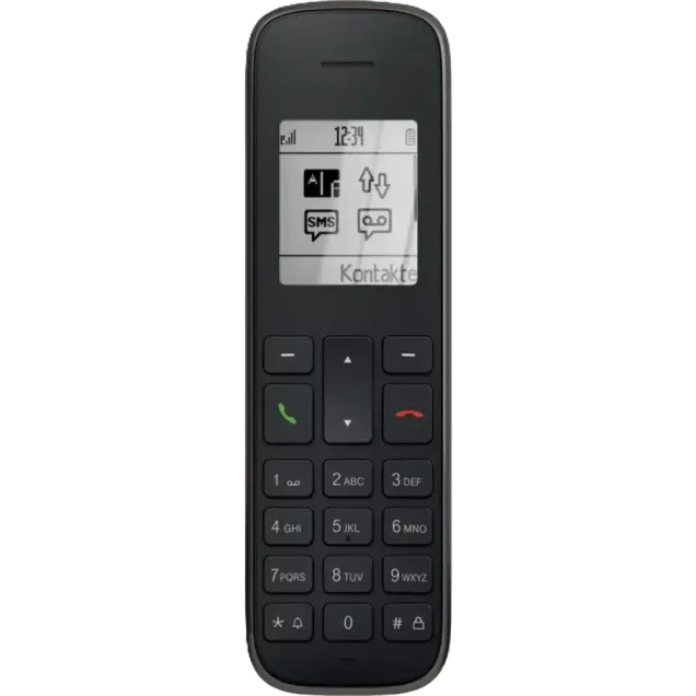 Telekom Sinus 207 Schnurloses Analog-Telefon Schwarz