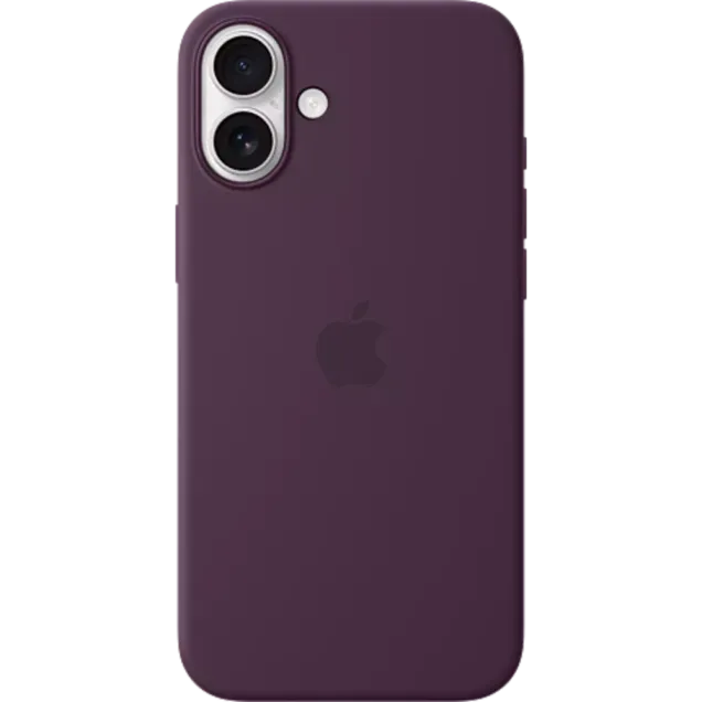 Apple Silikon Case iPhone 16 Plus Pflaume