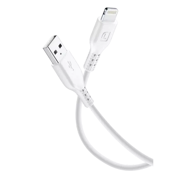 Cellularline Power Data Cable 2m USB-A/ Lightning Weiß
