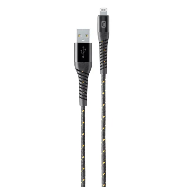 Cellularline S.p.A. Tetraforce Data Cable Strong 2m USB-A/ Apple Lightning Schwarz