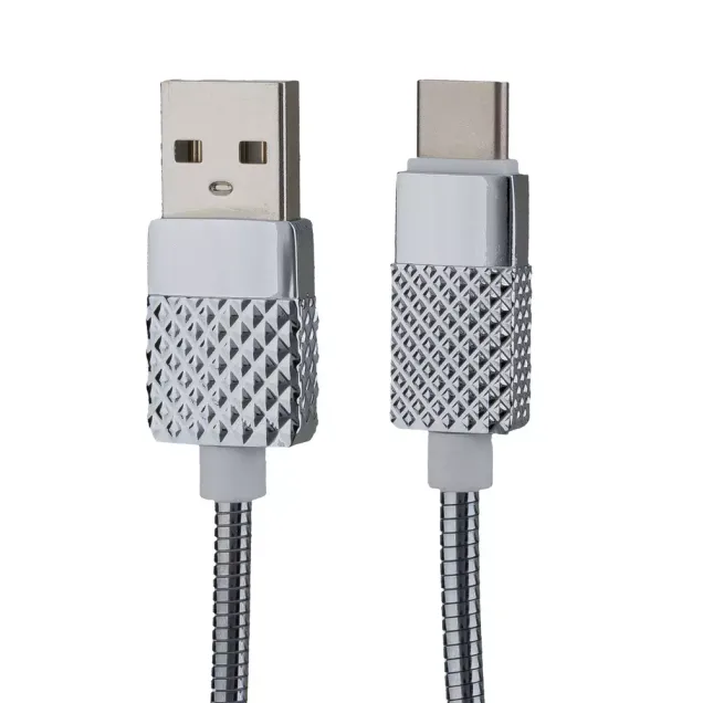 Peter Jäckel USB Data Cable BRILLIANT Typ-C mit Sync- und Ladefunktion Silber