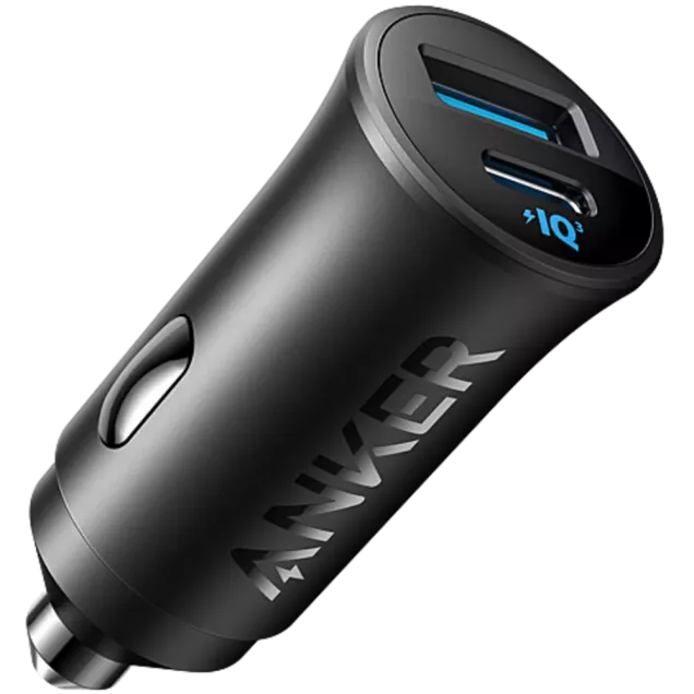 Anker 30W Kfz-Lader Dual USB-A/USB-C Schwarz