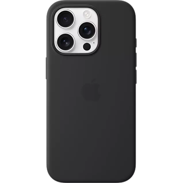 Apple Silikon Case iPhone 16 Pro Schwarz