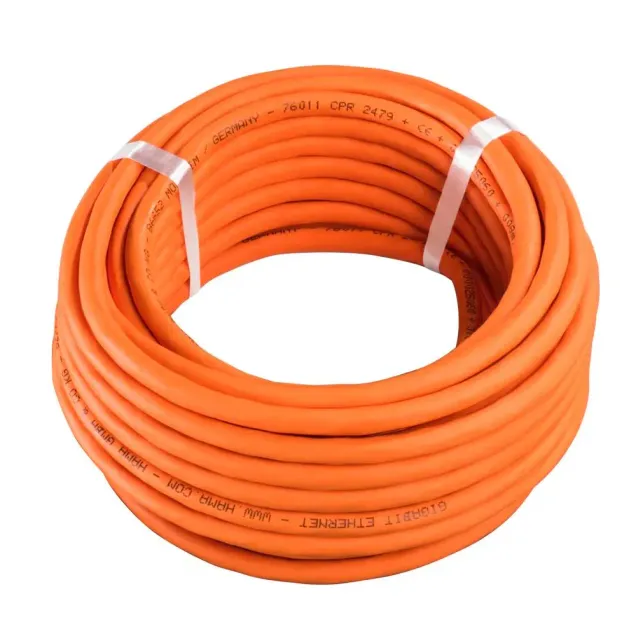 Hama Netzwerkkabel CAT-7 10 Gbit/s S/FTP geschirmt halogenfrei Rolle 10 m Orange