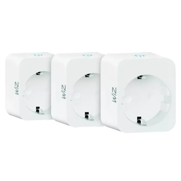 WiZ WLAN Smart Plug Powermeter 3er Set