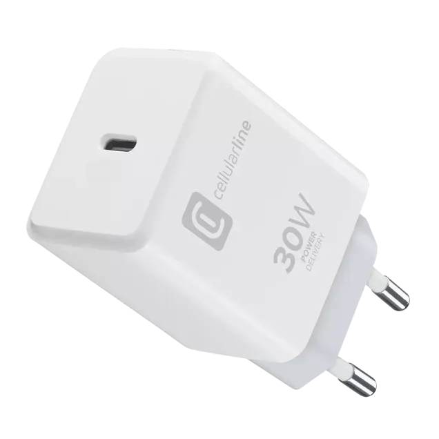 Cellularline USB Typ-C Travel Charger One 30W Weiß