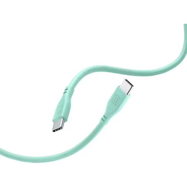 Cellularline Soft Data Cable USB Typ-C/ Typ-C 1,2m Gruen