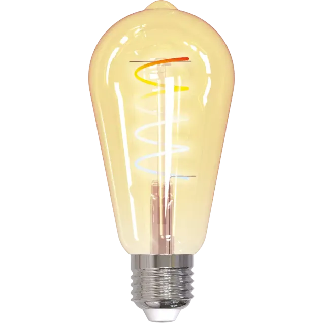 tint LED-Birnenform Edison Retro Gold white+ambiance E27, Gold