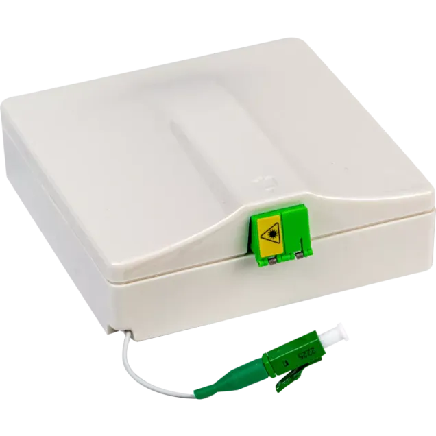 Omelcom Glasfaser-Verlängerungsbox 30m Weiß