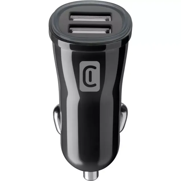 Cellularline USB Car Charger Duo 12W Schwarz