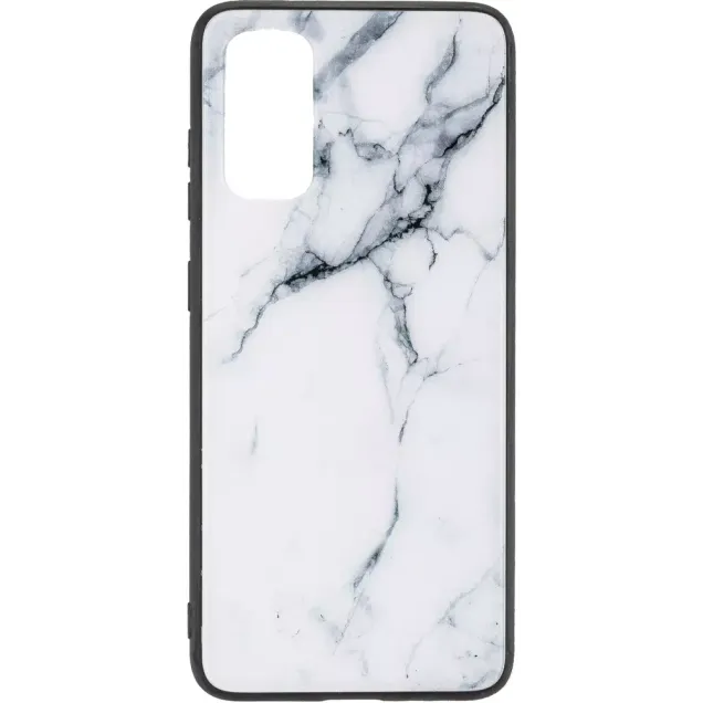 Peter Jäckel Glas Back Cover MARBLE Samsung S22 Weiß