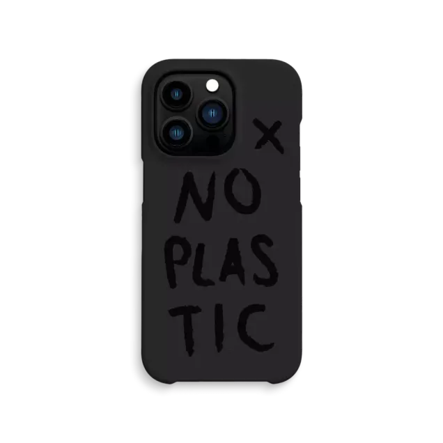 agood Back Case No plastic iPhone 14 Pro Charcoal Black