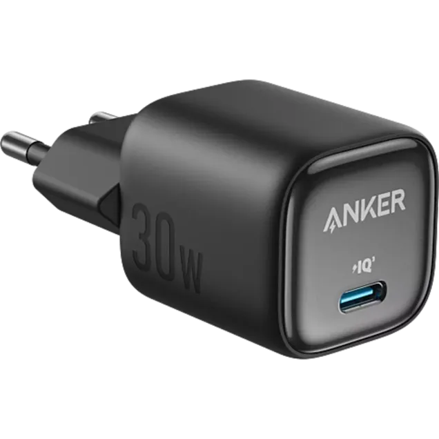 Anker 30W GaN USB-C Ladegerät Schwarz
