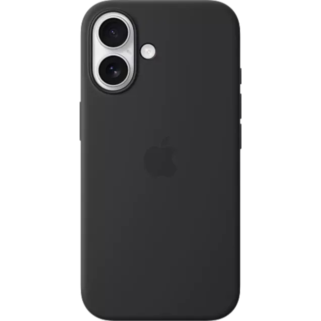 Apple Silikon Case iPhone 16 Schwarz