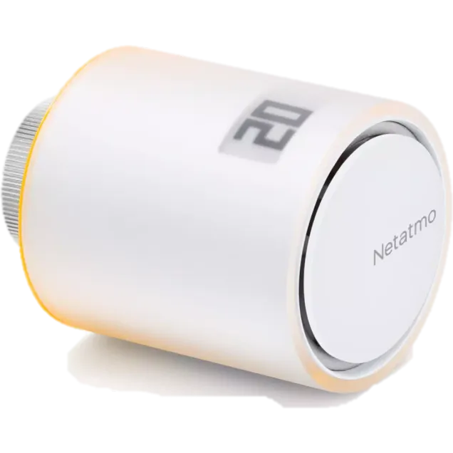 Netatmo Smartes Heizkörperthermostat, einzeln (Relay vorausgesetzt) Weiß