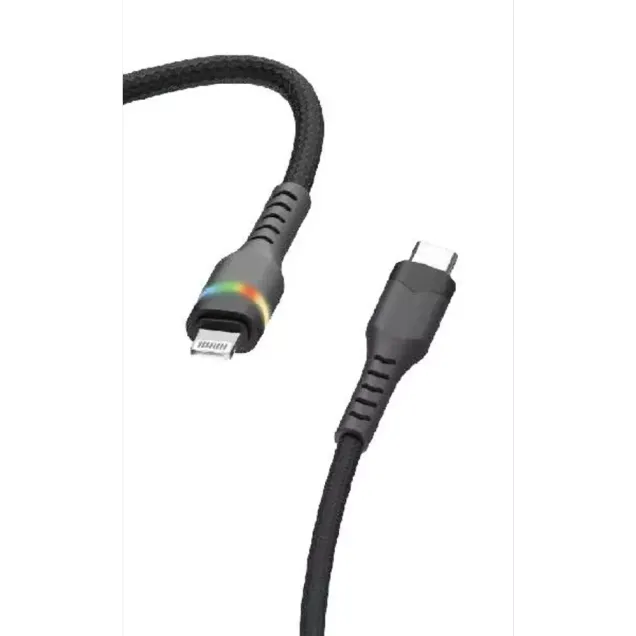 Peter Jäckel 1m Powerkabel Charge & Sync 27 W Typ-C/ Lightning Schwarz