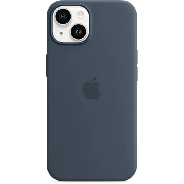 Apple Silikon Case iPhone 14 Plus Sturmblau