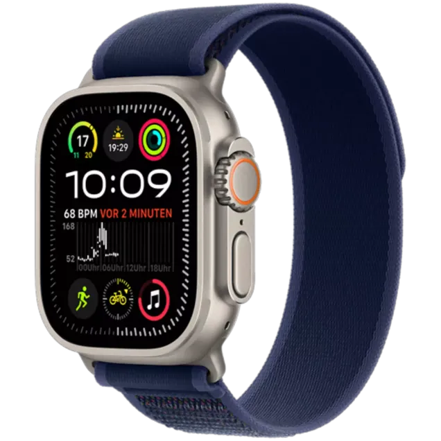 Apple Watch Ultra 2 Titan Trail Loop Natur/Blau M/L