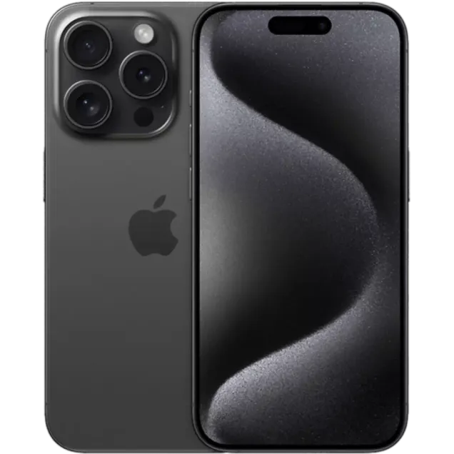 Apple iPhone 15 Pro Titan Schwarz