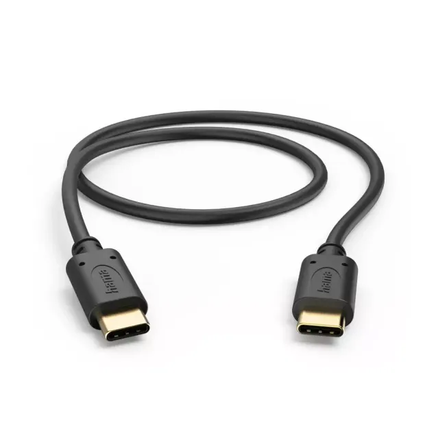 Hama USB-Kabel USB-C - USB-C verg. Schwarz