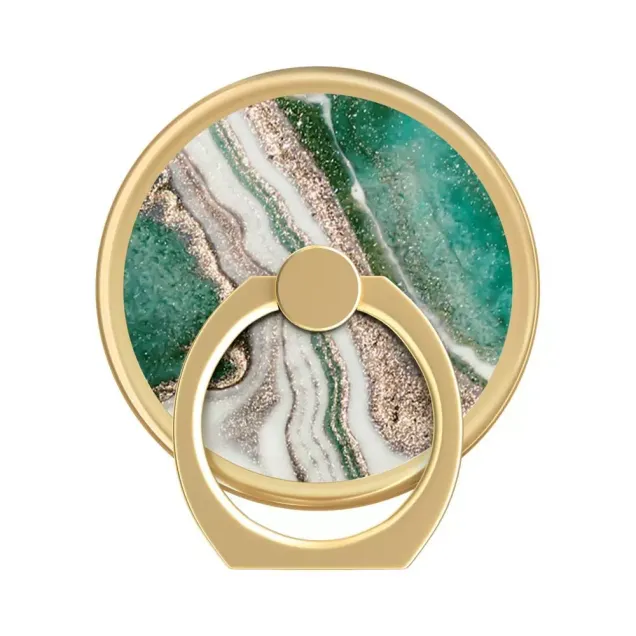 iDeal of Sweden Smartphone-Halterung Magnetic Ring Mount Golden Jade Marble Gold