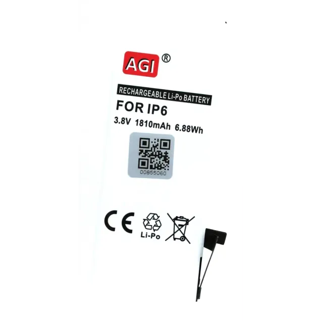 AGI Akku kompatibel mit Apple APN:616-0805 Schwarz