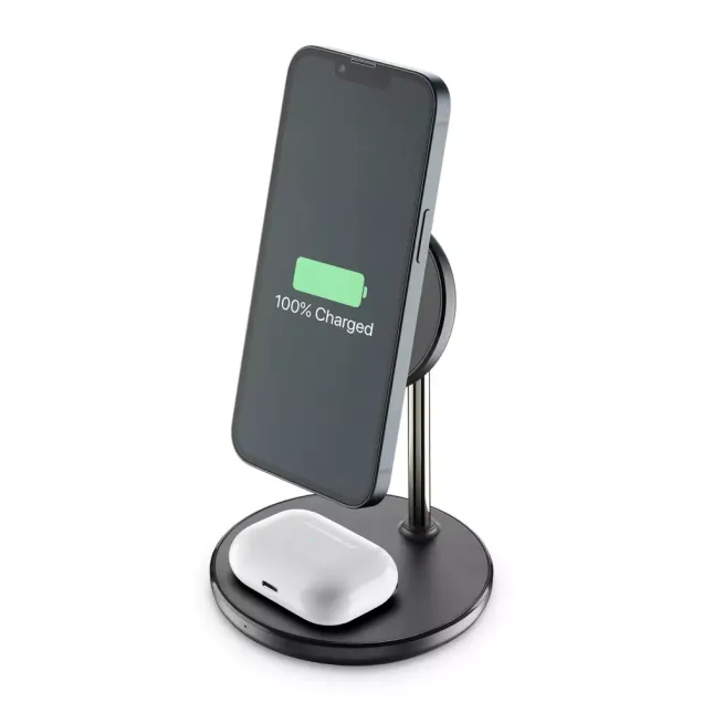 Cellularline S.p.A. MagSafe Mag Duo Wireless Charger Schwarz