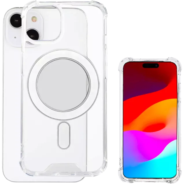 4smarts Hybrid Case Ibiza für Apple iPhone 15 MagSafe Transparent
