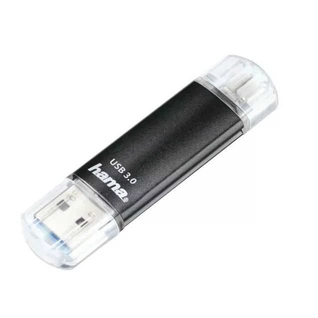 Hama USB-Stick Laeta Twin USB 3.0 256GB 40MB/s Schwarz