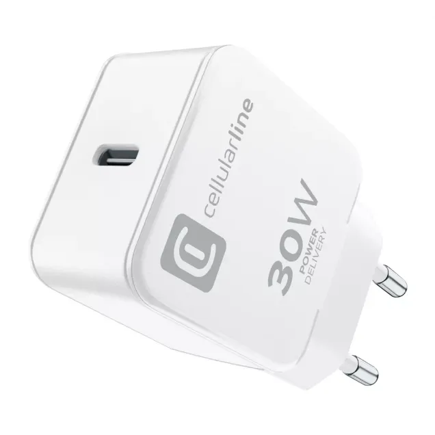 Cellularline USB Typ-C Travel Charger One Motorola/ Google 30W Weiß