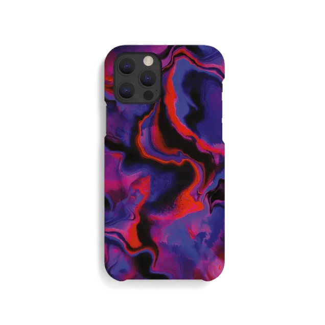 agood Case für iPhone 12/Pro Purple Red Marble