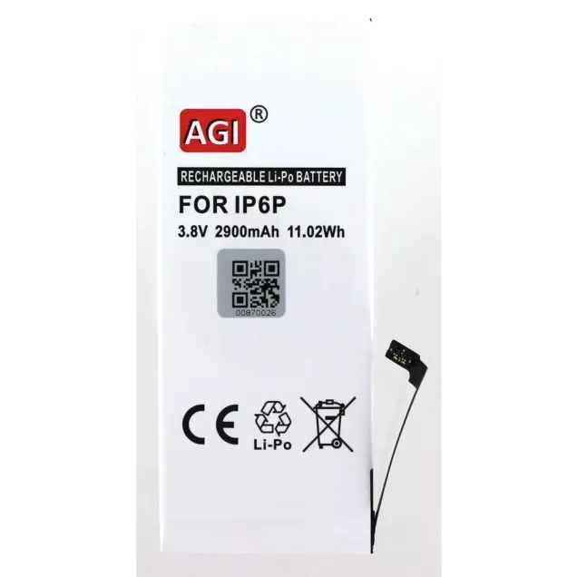 AGI Akku kompatibel mit Apple iPhone 6 Plus Schwarz