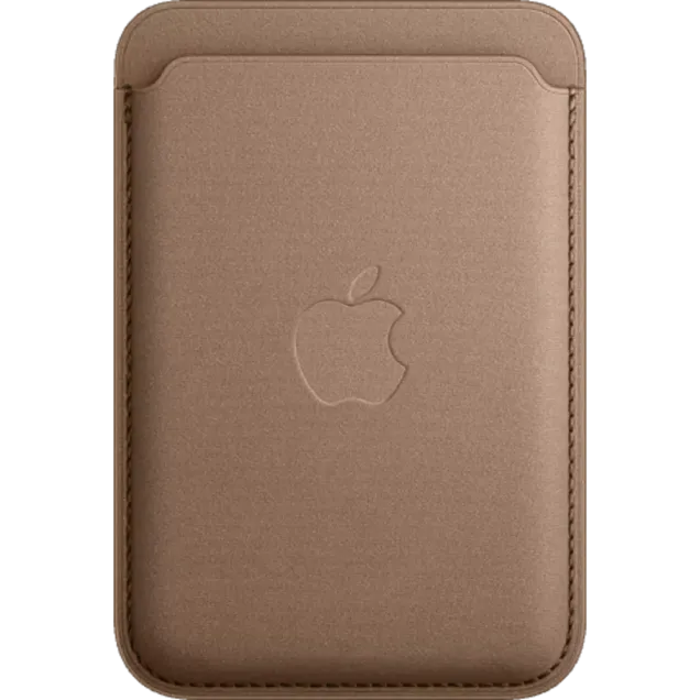 Apple iPhone Feingewebe Wallet mit MagSafe Taupe