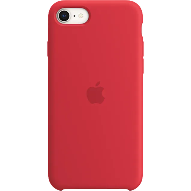 Apple Silikon Case iPhone SE Rot