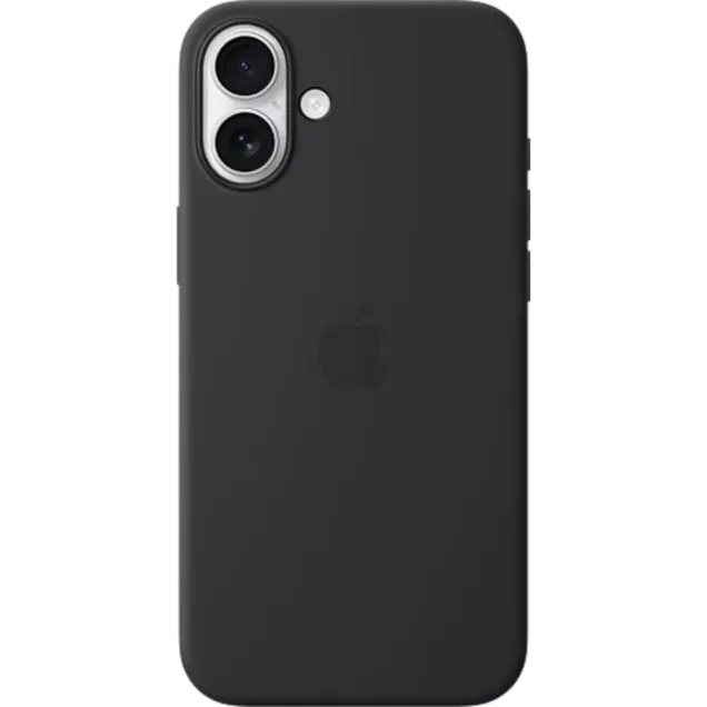 Apple Silikon Case iPhone 16 Plus Schwarz