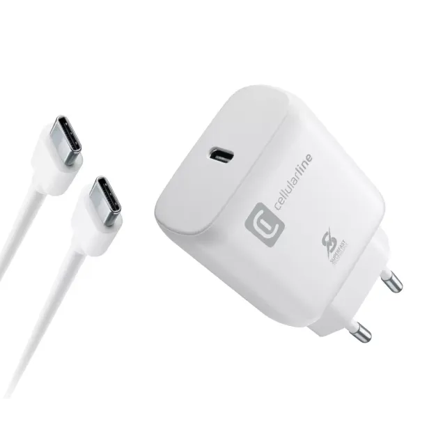 Cellularline S.p.A. USB-C Charger Kit Samsung 25W Weiß