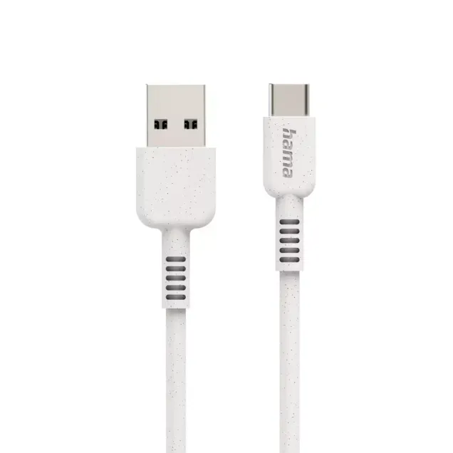 Hama USB-Kabel ECO USB-A - USB-C Weiß
