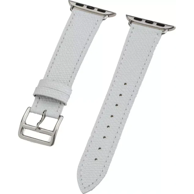 Peter Jäckel WATCH BAND Apple Watch 41/40mm (Series 4 - 9)/ 38mm (Series 1 - 3) Leather Weiß