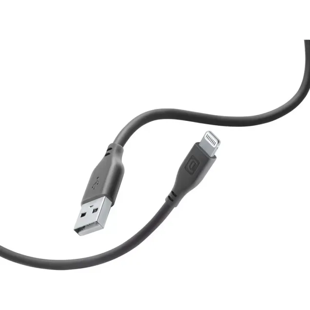 Cellularline Soft Data Cable USB-A/ Lightning 1,2m Schwarz