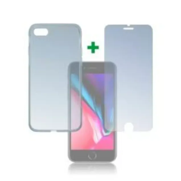 4smarts 360° Protection Set für Apple iPhone 7 / 8 / SE 2 Transparent